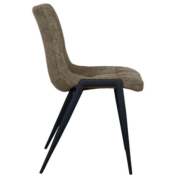 Stoel | Stof/Metaal | Hunter Groen | Zwarte Poten | Indoor | 510x410x840(h)mm