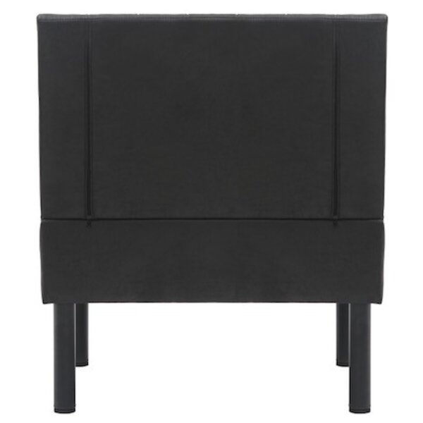 Horeca Bank | Kunstleer/Metaal | Antraciet | Zwarte Poten | Indoor | 800x600x900(h)mm