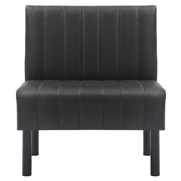 Horeca Bank | Kunstleer/Metaal | Antraciet | Zwarte Poten | Indoor | 800x600x900(h)mm