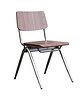E.R.S. Stoel | Hout/Metaal | Donkerbruin Walnoot | Grijs Frame | Indoor | 490x550x810(h)mm 