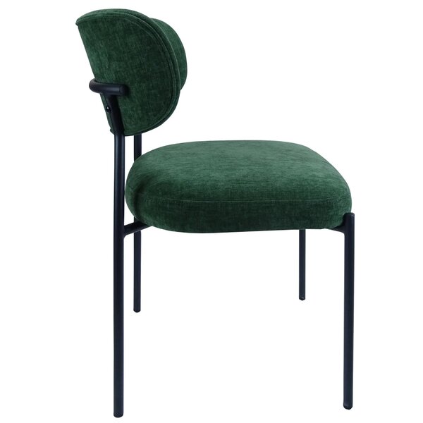 Stoel | Stof/Metaal | Groen | Zwart Frame | Indoor | 520x540x850(h)mm