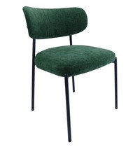 E.R.S. Stoel | Stof/Metaal | Groen | Zwart Frame | Indoor | 520x540x850(h)mm