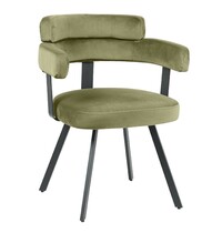 E.R.S. Stoel | Fluweel/Metaal | Hunter Groen | Zwart Frame | Indoor | 620x570x790(h)mm