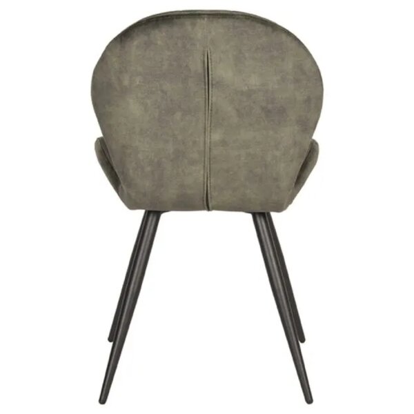 Stoel | Fluweel/Metaal | Hunter Groen | Zwarte Poten | Indoor | 510x640x870(h)mm
