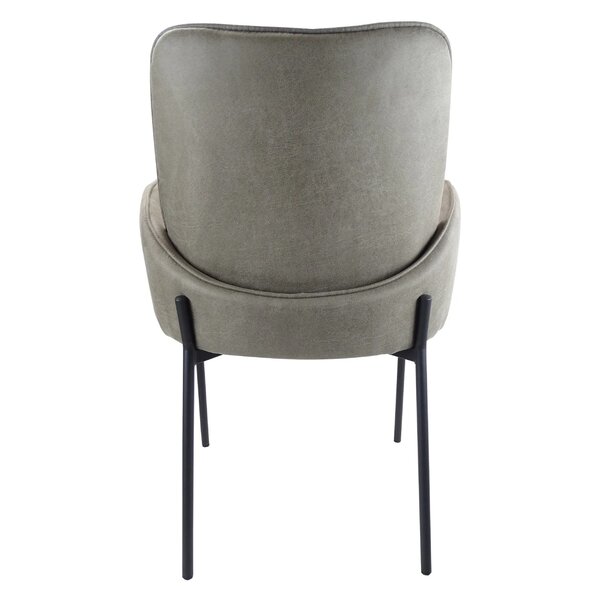 Stoel | Stof/Metaal | Lichtgrijs | Zwarte Poten | Indoor | 550x600x860(h)mm