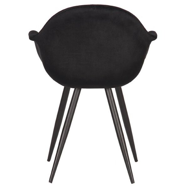 Stoel | Fluweel/Metaal | Zwart | Indoor | 600x580x830(h)mm
