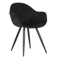 E.R.S. Stoel | Fluweel/Metaal | Zwart | Indoor | 600x580x830(h)mm