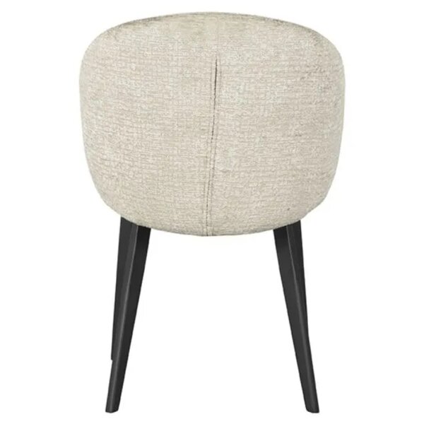 Stoel | Stof/Metaal | Beige | Zwarte Poten | Indoor | 570x620x840(h)mm