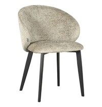 E.R.S. Stoel | Stof/Metaal | Beige | Zwarte Poten | Indoor | 570x620x840(h)mm 