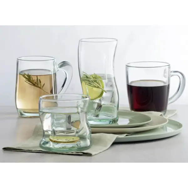 Tumblers | AMORF | Glas (100% Gerecycled) | 34cl |  4 Stuks | Ø84x86(h)mm