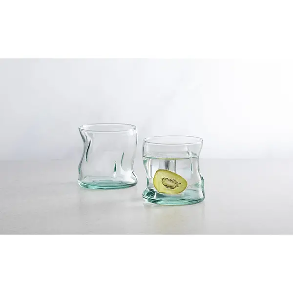 Tumblers | AMORF | Glas (100% Gerecycled) | 34cl |  4 Stuks | Ø84x86(h)mm