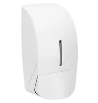 Luxus Zeepdispenser | WHITE LOTUS | Kunststof | Vloeibare Zeep (900ml) | Dosering 0.4ml | 113x102x213(h)mm