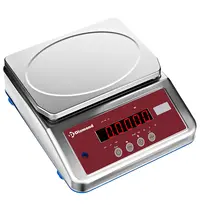 Diamond Keukenweegschaal | LIBRA LINE | Kunststof/RVS | Max. 4kg | 1g Nauwkeurig | Bedraad/Draadloos (Oplaadbaar) | Stof-/Waterdicht | 300x310x105(h)mm