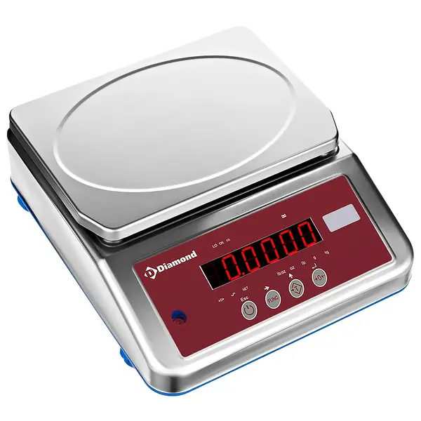 Keukenweegschaal | LIBRA LINE | Kunststof/RVS | Max. 4kg | 1g Nauwkeurig | Bedraad/Draadloos (Oplaadbaar) | Stof-/Waterdicht | 300x310x105(h)mm