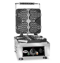 GMG Wafelijzer | TIAMO | Enkel | Hartvormige Wafels (132x125x24mm) | 50°C/300°C | 2.2kW (230V) | 300x440x320(h)mm