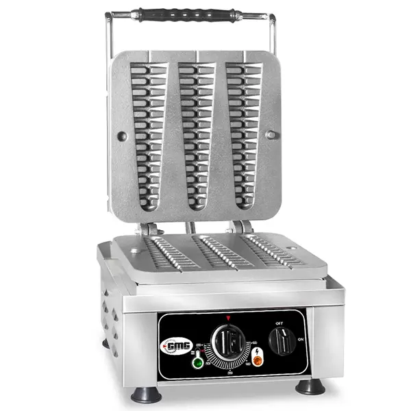 Wafelijzer | WAFFELINO | Enkel | Lollypopwafels (230x60x24mm) | 50°C/300°C | 2.2kW (230V) | 300x440x320(h)mm