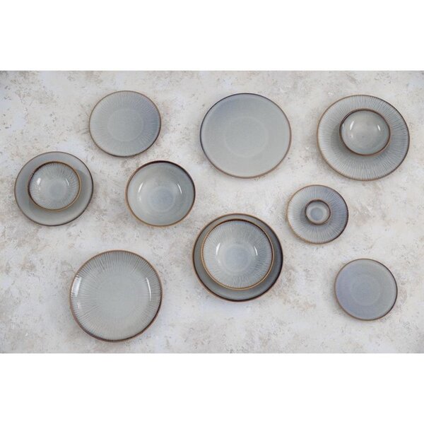Coupeschalen | DRIFT | Porselein | Grijs | 72cl | 4 Stuks | Ø205x65(h)mm