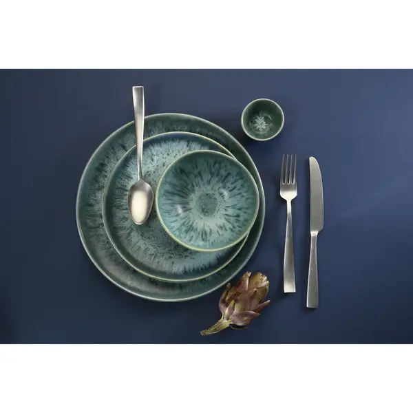 Borden | BALI | Keramiek | Blauw | 4 Stuks | Ø280x24(h)mm