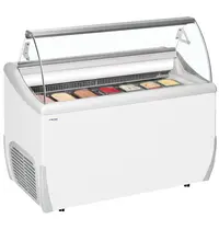 Tefcold Schepijsvitrine | UDRS | 317L | 7x 5L | -14°C/-20°C | Statisch | Gekoelde Reserve | Wielen | 1341x723x1253(h)mm