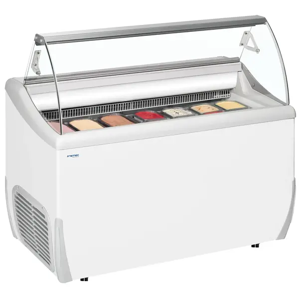 Schepijsvitrine | UDRS | 317L | 7x 5L | -14°C/-20°C | Statisch | Gekoelde Reserve | Wielen | 1341x723x1253(h)mm