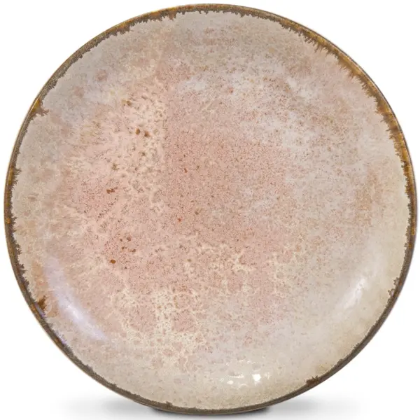 Borden | DUNE | Keramiek | Beige | 6 Stuks | Ø210x19(h)mm