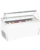 Tefcold Schepijsvitrine | UDRS | 423L | 9x 5L | -14°C/-20°C | Statisch | Gekoelde Reserve | Wielen | 1656x723x1253(h)mm 