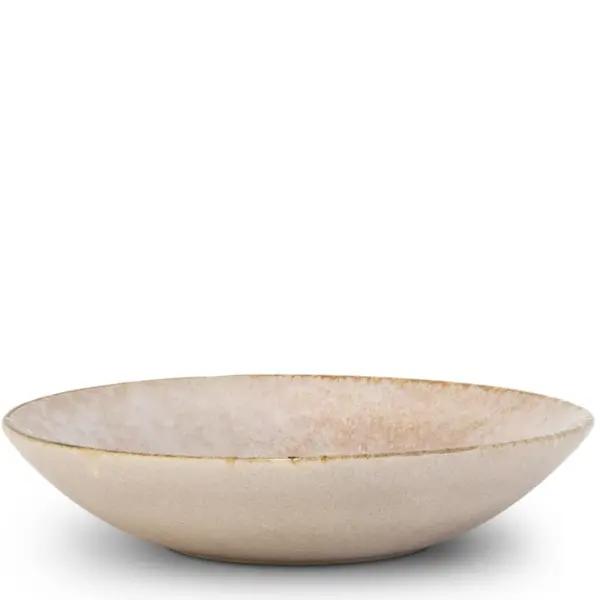 Diepe Borden | DUNE | Keramiek | Beige | 4 Stuks | Ø230x50(h)mm