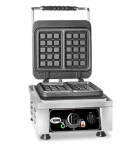 GMG Wafelijzer | BRUXELLES | Enkel | Brusselse Wafels (102x165x26mm) | 50°C/300°C | 2.2kW (230V) | 300x440x320(h)mm