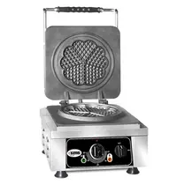 GMG Wafelijzer | AMORE M | Enkel | Hartvormige Wafels (Ø165mm) | 50°C/300°C | 2.2kW (230V) | 300x440x320(h)mm