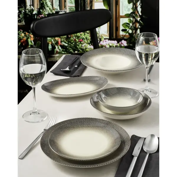 Diepe Borden | TOUCH | Porselein | Crème | 6 Stuks | Ø250mm