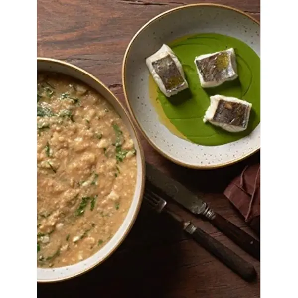 Borden | GOLD STONE BIANCO | Keramiek | Wit | 6 Stuks | Ø180mm