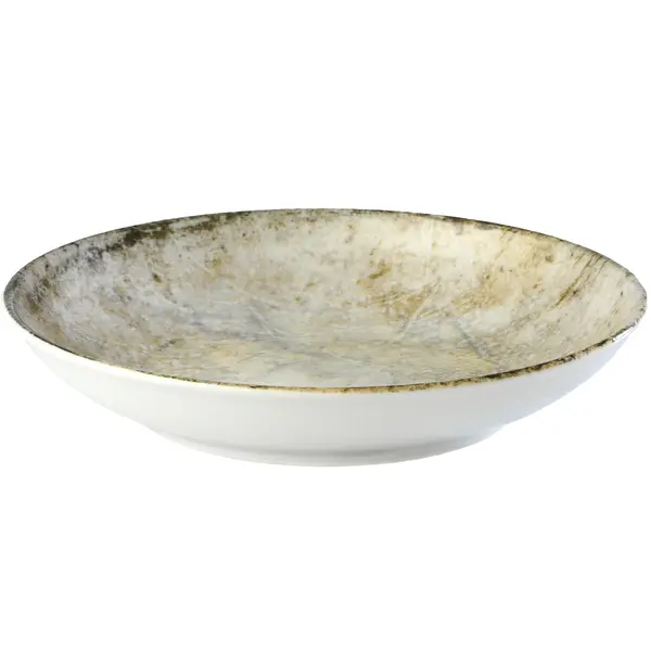 Diepe Borden | OXIDO | Porselein | Ecru | 6 Stuks | Ø260x50(h)mm
