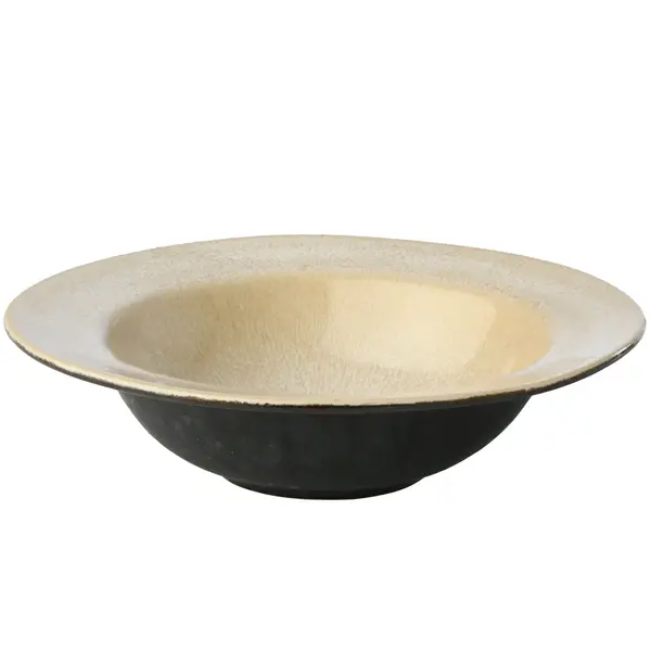 Pastaborden | SHADOW | Keramiek | Antracietgrijs | 4 Stuks | Ø220x55(h)mm