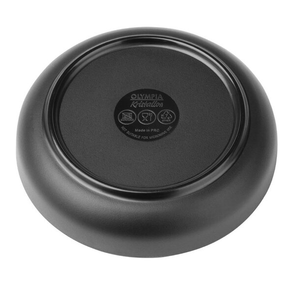 Coupeborden | KRISTALLON FUSION | Melamine | Zwart | 6 Stuks | Ø130x30(h)mm