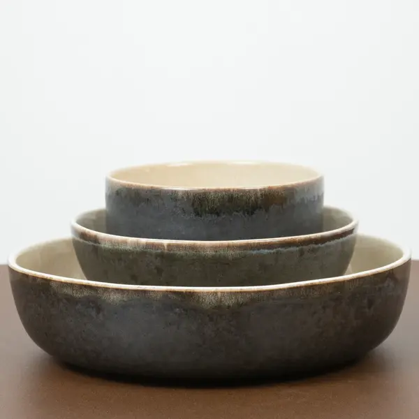 Kommen | SHADOW | Keramiek | Antracietgrijs | 140cl | 4 Stuks | Ø250x60(h)mm