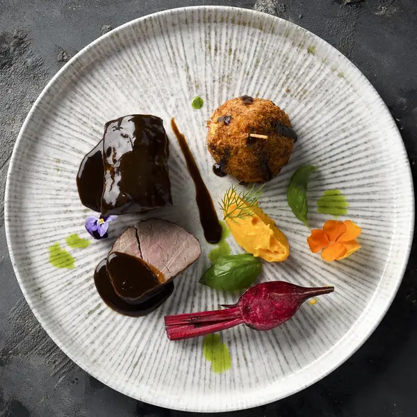 Borden | STRIPES | Porselein | Lichtgrijs | 6 Stuks | Ø290mm