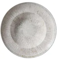 Gural Pastaborden | STRIPES | Porselein | Lichtgrijs | 6 Stuks | Ø260mm 