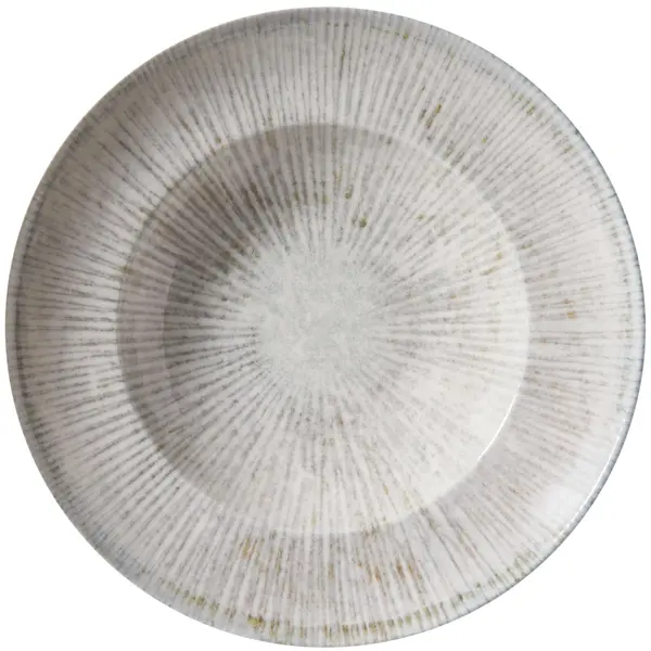 Pastaborden | STRIPES | Porselein | Lichtgrijs | 6 Stuks | Ø260mm
