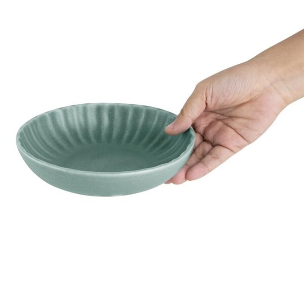 Coupeschalen | CORALLITE | Porselein | Groen | 6 Stuks | Ø160x40(h)mm