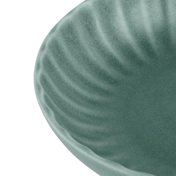 Coupeschalen | CORALLITE | Porselein | Groen | 6 Stuks | Ø160x40(h)mm