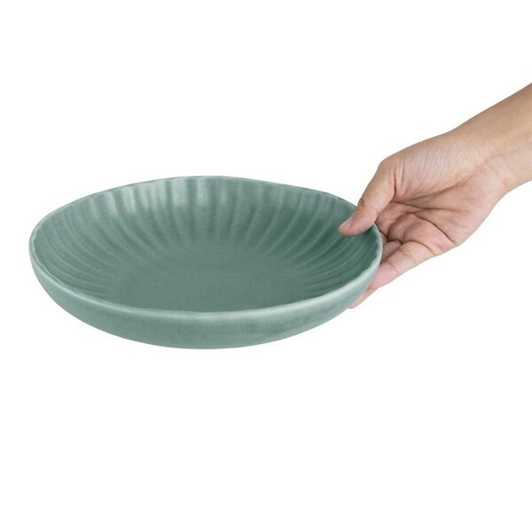 Coupeschalen | CORALLITE | Porselein | Groen | 6 Stuks | Ø220x50(h)mm