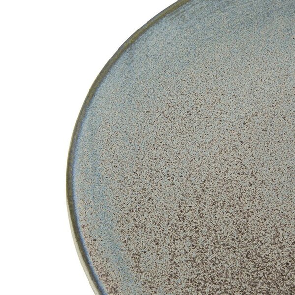 Coupeborden | EMBER | Porselein | Blauw/Bruin | 6 Stuks | Ø180x20(h)mm