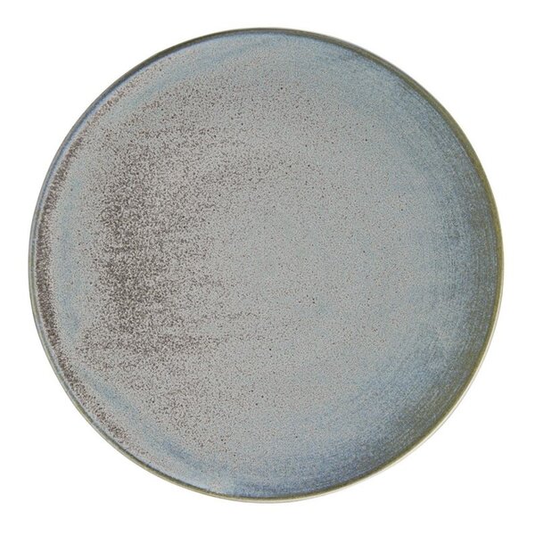 Coupeborden | EMBER | Porselein | Blauw/Bruin | 4 Stuks | Ø275x30(h)mm