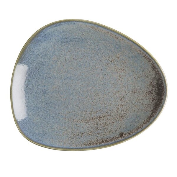 Borden | EMBER | Porselein | Blauw/Bruin | 4 Stuks | Ø308x30(h)mm