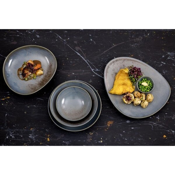 Coupeschalen | EMBER | Porselein | Blauw/Bruin | 25.6cl | 6 Stuks | Ø152x48(h)mm