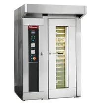 Diamond Roterende Bakkerij Oven | ROTOR LINE | 15/18 Niveaus (500x700) | Gas | 50°C/300°C | 40.7kW | Bevochtiging (Automatisch) | Incl. Afzuiging | 1500x1480x2240(h)mm