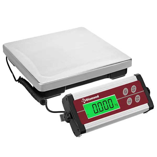 Platformweegschaal | LIBRA LINE | RVS/Kunststof | Max. 35kg | 10g Nauwkeurig | Draadloos | Waterdicht | 300x300x50(h)mm