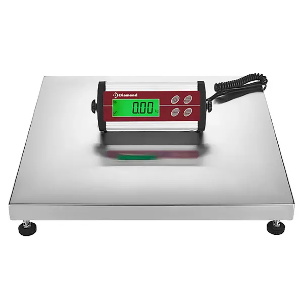 Platformweegschaal | LIBRA LINE | RVS/Kunststof | Max. 150kg | 50g Nauwkeurig | Draadloos | Waterdicht | 500x500x50(h)mm