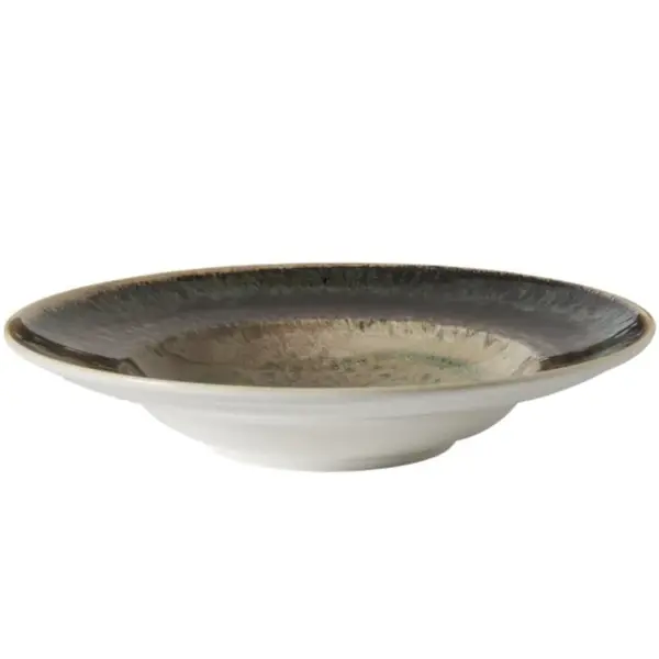 Pastaborden | CRATER | Porselein | Patina-Brons | 6 Stuks | Ø260mm