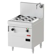 Diamond Dumpling-/Dim Sum Stomer | VAPOR LINE | Elektrisch | 9x Ø150mm | 30°C/110°C | 12kW (400V) | Vulkraan + Aftapkraan | 600x750x750/1050(h)mm 